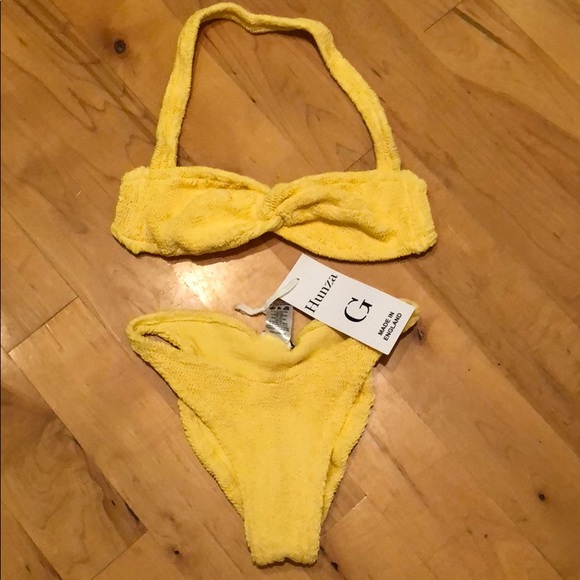 hunza g yellow bikini